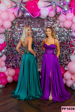 Load image into Gallery viewer, 1039 Purple  Prom Dress
