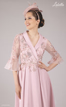 Load image into Gallery viewer, 3159 Crepe Rose Pink Dress
