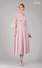 Load image into Gallery viewer, 3159 Crepe Rose Pink Dress
