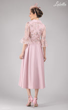 Load image into Gallery viewer, 3159 Crepe Rose Pink Dress
