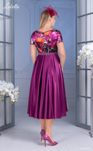 Load image into Gallery viewer, 31938 Satin Tea-Length Dress
