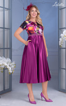 Load image into Gallery viewer, 31938 Satin Tea-Length Dress
