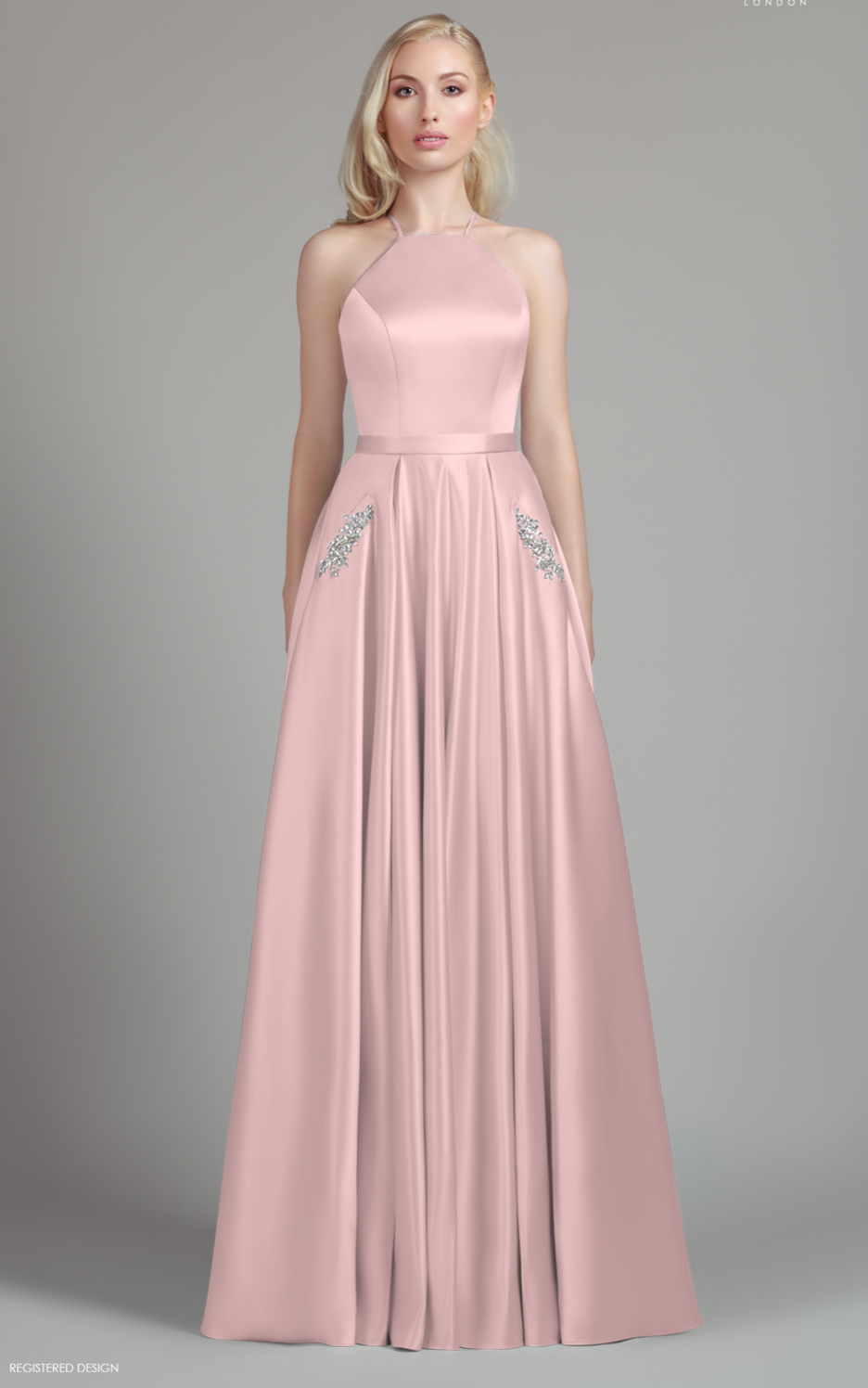 4118F Pink Prom Dress