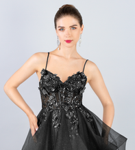 Load image into Gallery viewer, 6473 Black Princess Dress

