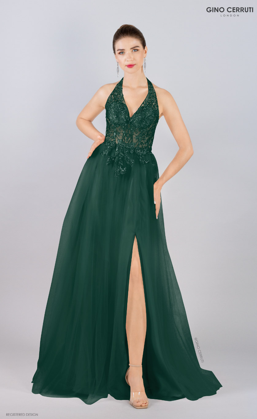 6485 Tulle Green Dress