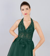 Load image into Gallery viewer, 6485 Tulle Green Dress
