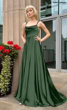 Load image into Gallery viewer, 414L Mint Satin Dress
