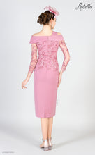 Load image into Gallery viewer, 8015 Beaded Rose Pink Dress
