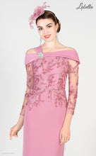 Load image into Gallery viewer, 8015 Beaded Rose Pink Dress
