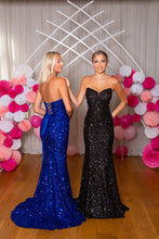 Load image into Gallery viewer, 9932 Black Prom Dress
