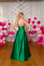 Load image into Gallery viewer, 9942 Green Prom Dress
