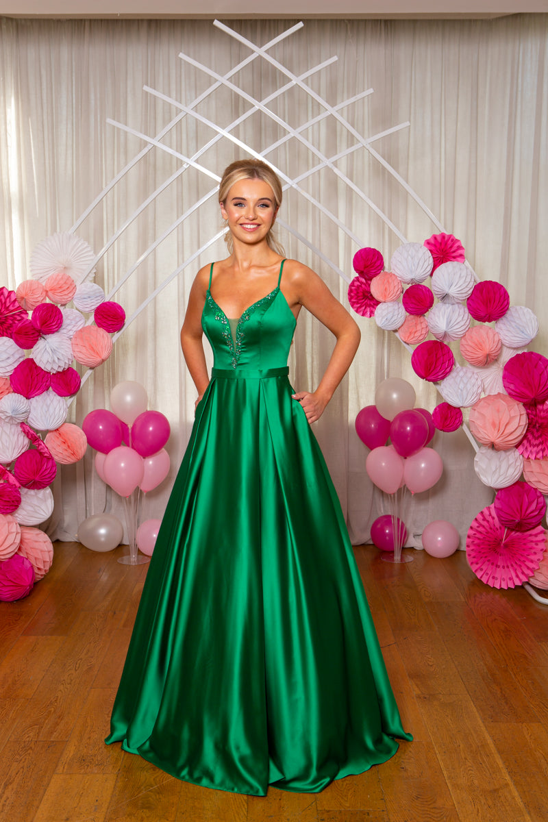 9942 Green Prom Dress