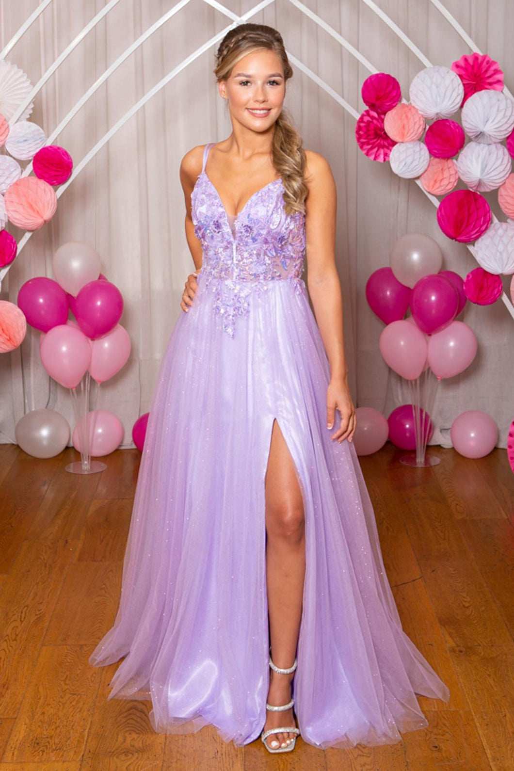 9958 Lilac Prom Dress