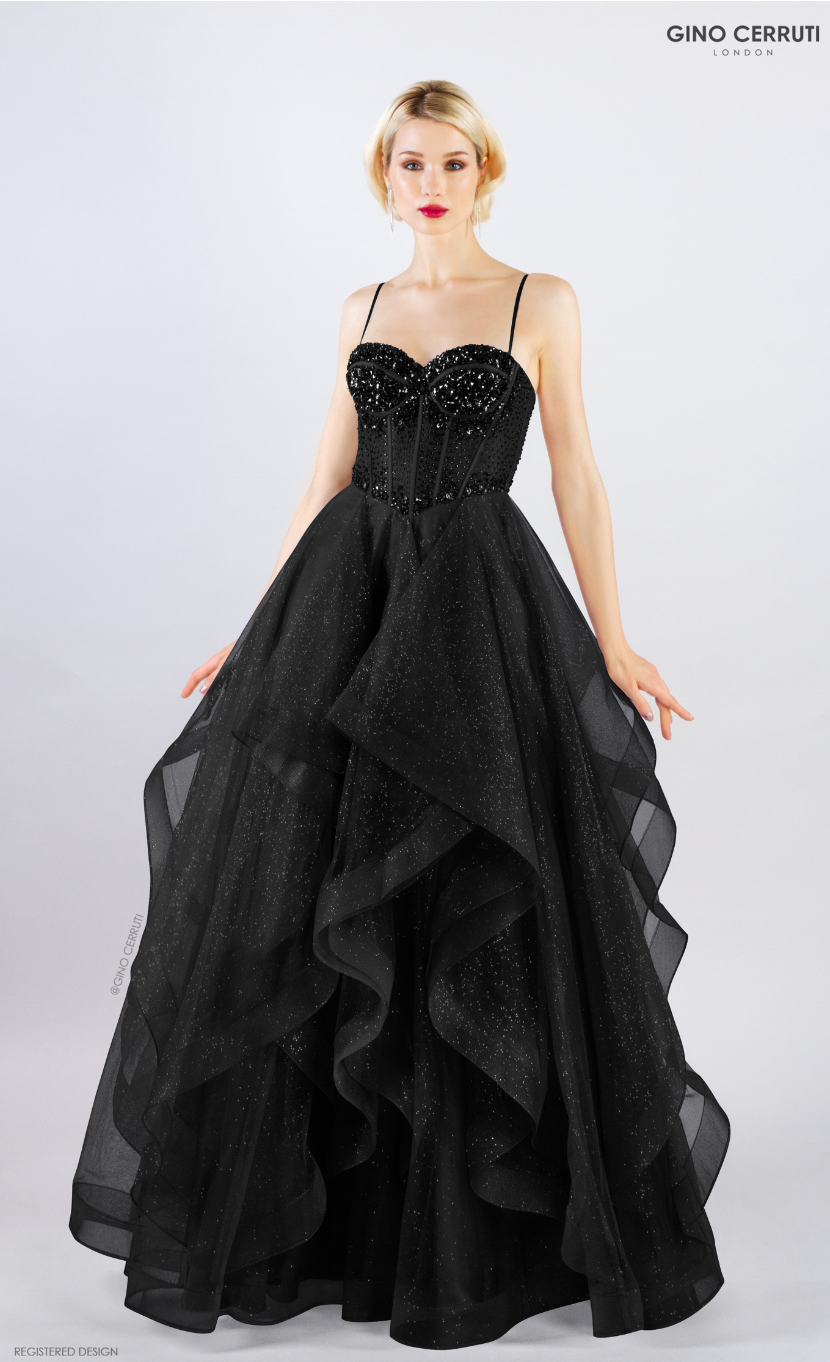 7318 Black Princess Dress