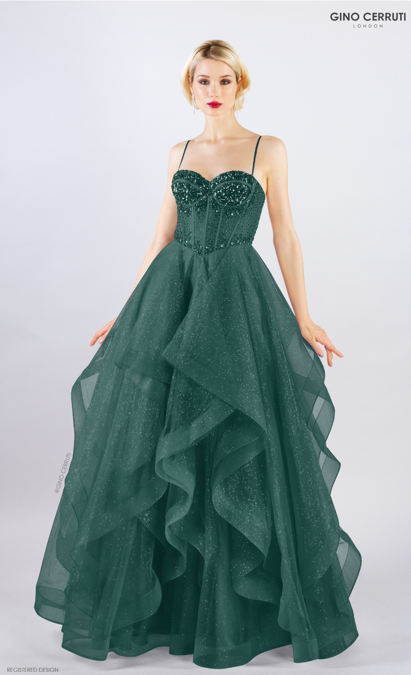 7318 Green Princess Dress