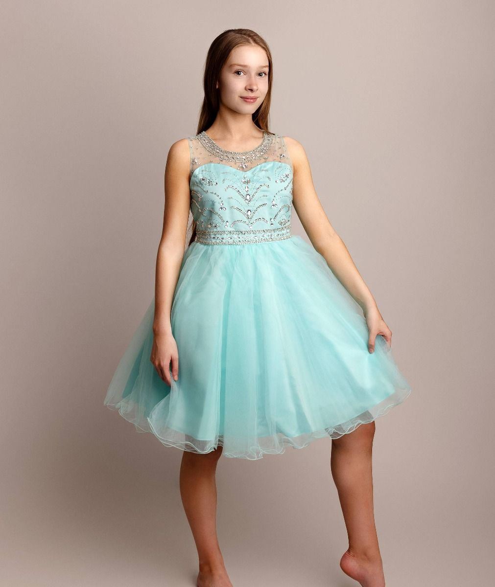 Lola Aqua Junior Prom Dress