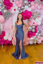 Load image into Gallery viewer, 1010 Grey Prom Dress
