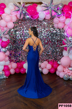 Load image into Gallery viewer, 1058 Cobalt Prom Dress
