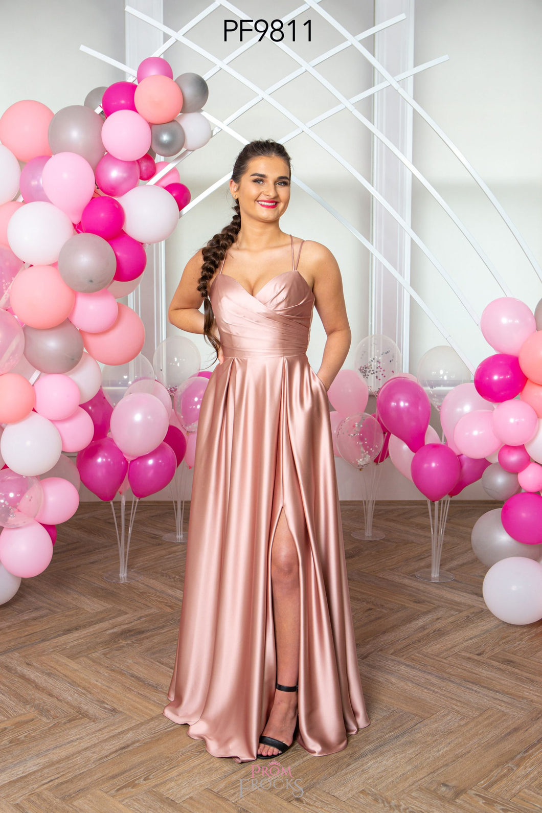 9811 Pink Prom Dress