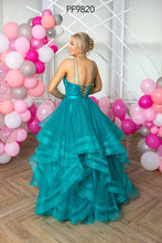 Load image into Gallery viewer, 9820 Green Prom Dress
