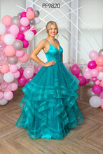 Load image into Gallery viewer, 9820 Green Prom Dress
