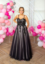 Load image into Gallery viewer, 9844 Navy Prom Dress
