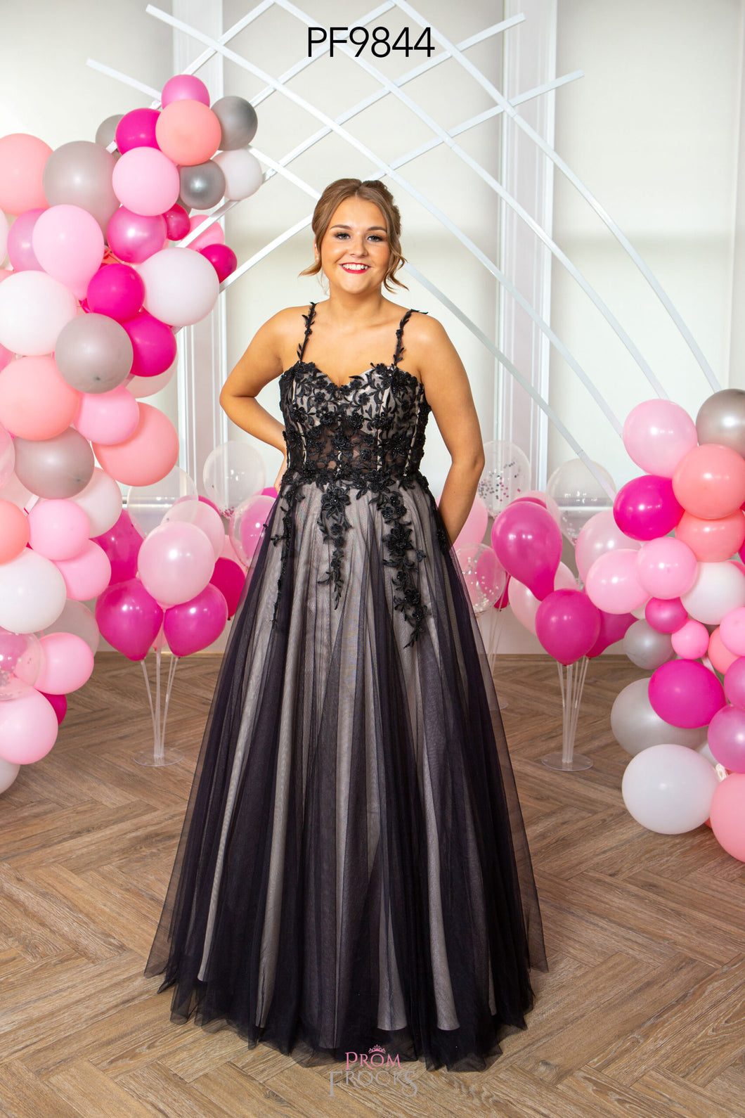 9844 Black Prom Dress