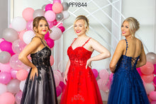 Load image into Gallery viewer, 9844 Black Prom Dress
