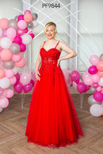 Load image into Gallery viewer, 9844 Red Prom Dress
