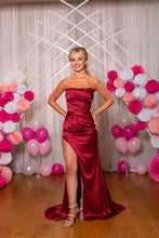 Load image into Gallery viewer, 9909 Satin Strapless Dress
