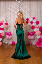 Load image into Gallery viewer, 9909 Satin Strapless Dress
