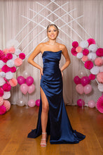 Load image into Gallery viewer, 9909 Navy Prom Dress
