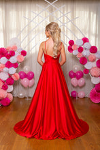 Load image into Gallery viewer, 9948 Red Prom Dress
