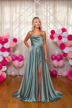 Load image into Gallery viewer, 9948 Sage Prom Dress
