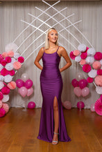 Load image into Gallery viewer, 9961 Purple Prom Dress
