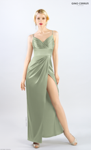 Load image into Gallery viewer, 4158 Mint Satin Dress
