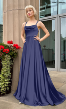 Load image into Gallery viewer, 414L Hunter Satin Dress
