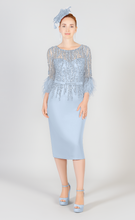 Load image into Gallery viewer, 3097 Beaded Pale Blue Dress
