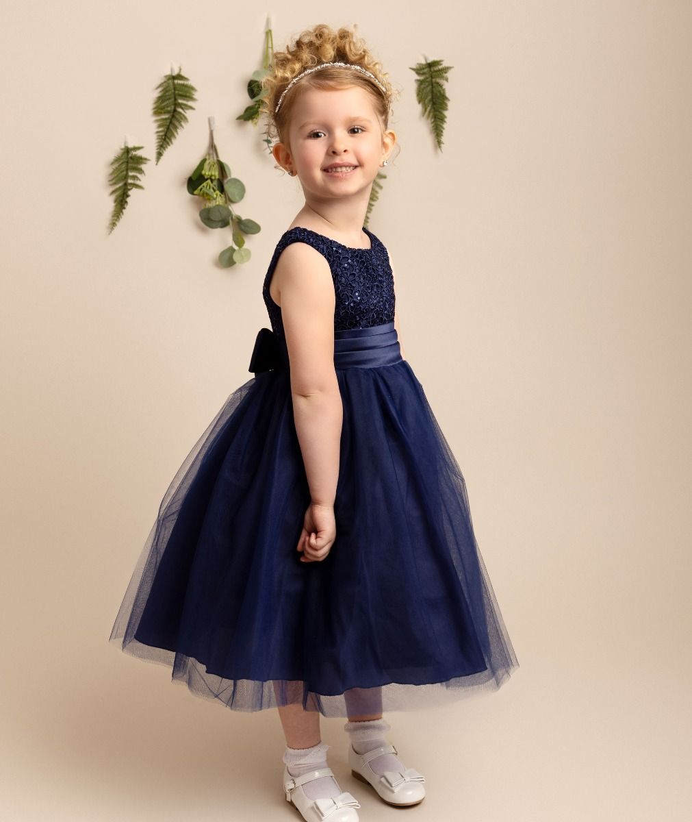 Honey Navy Junior Prom Dress